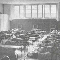 Playroom-cum-day-dormitory, nursery on Bruchfeldstrasse, Frankfurt am Main, 1928 - T. Müller, R. Schneider, <em>Lehrmaterialien 1913-1935. Möbel und Architektur. Techning Meterials 1913-1935. Furniture and Architecture</em>, München, Prestel Verlag, 2002, p.65$$$416