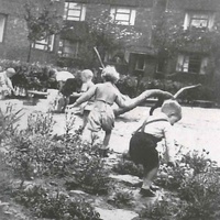 Scenes from the Children's House in Altona, around 1928 [Gymnastics and playing outdoors] - T. Müller, R. Schneider, <em>Lehrmaterialien 1913-1935. Möbel und Architektur. Techning Meterials 1913-1935. Furniture and Architecture</em>, München, Prestel Verlag, 2002, p.87$$$442