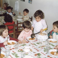 [Lunchtime: caring for others and conviviality, Montessori Micronido run by the ONM in agreement with the Municipality of Rome, Via Nomentana 56, first decade of the 2000s] – ONM Archive.$$$511