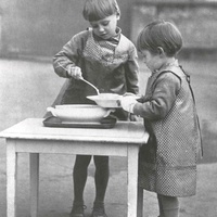 Lunch is served. Berlin 1927 - T. Müller, R. Schneider, <em>Lehrmaterialien 1913-1935. Möbel und Architektur. Techning Meterials 1913-1935. Furniture and Architecture</em>, München, Prestel Verlag, 2002, p.82$$$427