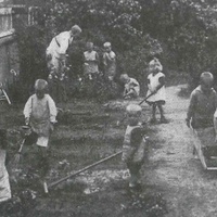 Gardening in the city-run Children's House in Berlin-Lankwitz, 1919-22 - T. Müller, R. Schneider, <em>Lehrmaterialien 1913-1935. Möbel und Architektur. Techning Meterials 1913-1935. Furniture and Architecture</em>, München, Prestel Verlag, 2002, p.84$$$432